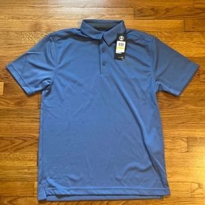 Under Armour Blue Polo Heat Gear Shirt